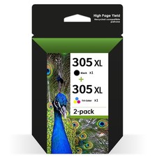 305XL Black Colour Ink Cartridges fits For HP DeskJet 2710 2710e Printer