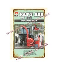 1993 Kesla Patu DC 100 Wood Chipper for Tractor metal tin sign  office design