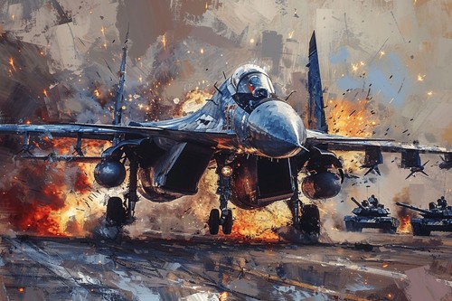 Military jet aircraft fighter - military,