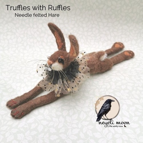 Needle felted hare - hare, sculpture