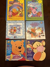 Winnie The Pooh 6 Vtg Book Lot Tigger Golden Disney Grow Library 1 & 2 PB & HC