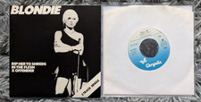 2 x Blondie Rip Her To Shreds Call Me Heroes Japan Rare Import punk 7" Job Lot