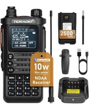 2 X TIDRADIO TD-H8 10W Long Range Walkie Talkie Programmable 2-Way Radio Set.