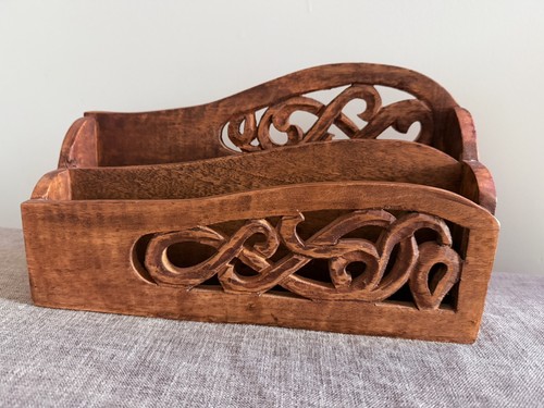 Vintage hand carved - hand, open