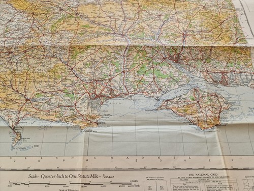 Vintage 1940s ordnance survey - ordnance,