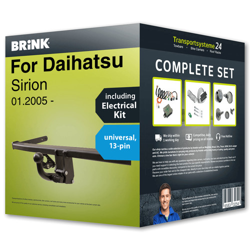 Towbar detachable for daihatsu - for,