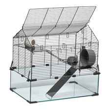 Uimoso Wire Cage Habitat for Hamsters, Gerbils, and Small Animals, 22.8in