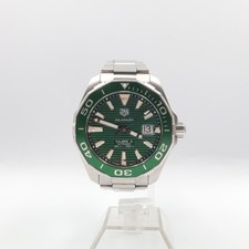 TAG Heuer Aquaracer Calibre 5 Green Dial Auto 300m WAY201S-0 Stainless Steel