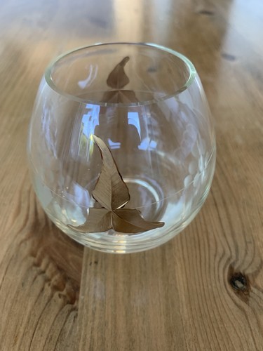 Glass votive candle holder - candle,