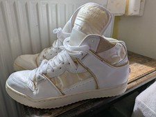 Ellesse High Top Trainers White & Yellow 90's Y2K Vintage Vibes Size 7