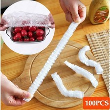 100/500Pcs Disposable Food Cover Elastic Plastic Wrap Fresh-keeping Film Bag
