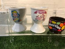 3 Egg cups Tonka Keypers Smarties Andy Pandy vintage items