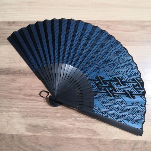 Blue japanese fan with - japanese,