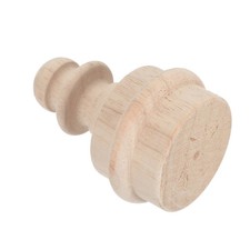 Unfinished wood finials - ,