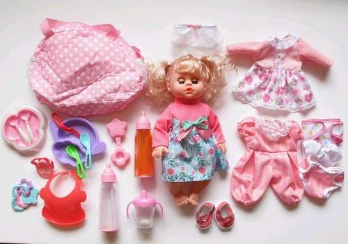 Girl doll playset - girl, with