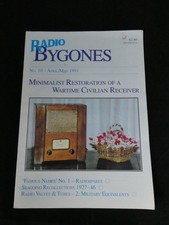RADIO BYGONES NO. 10 APRIL/MAY 1991, RADIO SPARES, RADIO VALVES & TUBES, O LODGE