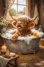 Highland Cow Rubber Duck