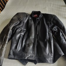 Hein Gericke Mens Leather Hiprotec Jacket Size 56
