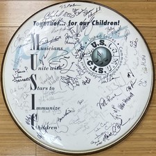 RINGO STARR Autographed Drum