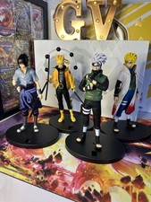 Naruto Shippuden Action Figures Set of 4 - Uchiha Sasuke Kakashi Namikaze Minato