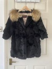 vintage rabbit fur coat