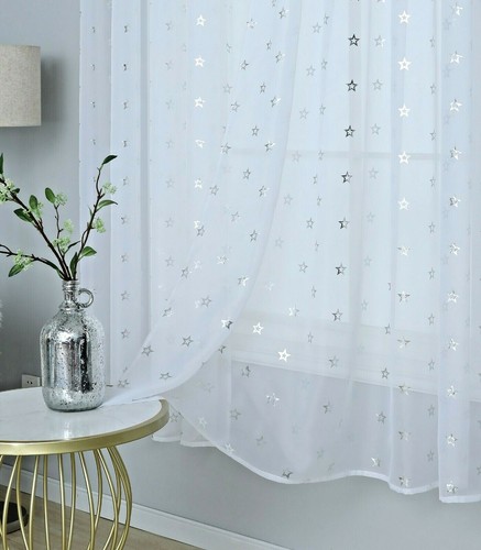 Metallic star white slot top - white,