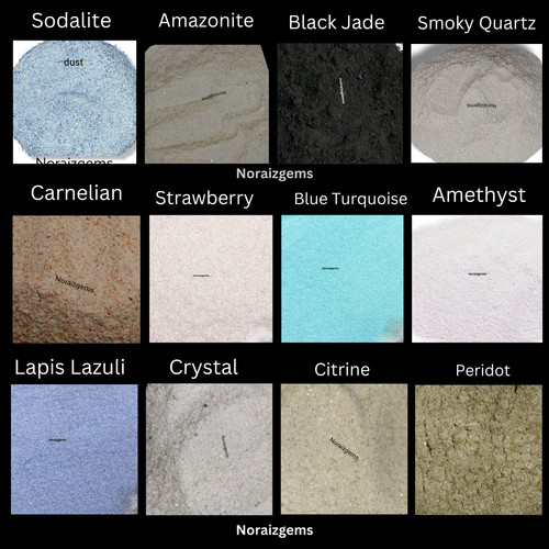 Crushed gemstone dust - gemstone, powder