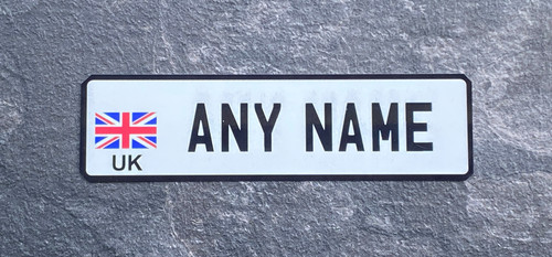 Personalised number plate sign - plate,
