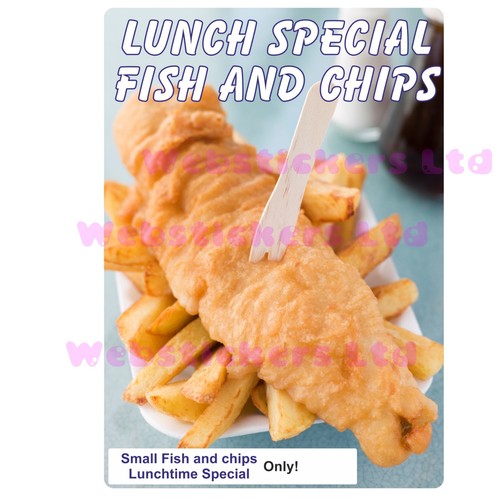 Fish and chip shop vinyl - and,