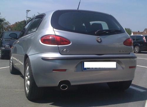 Exhaust tip oval for alfa - for,