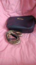 Small Navy Tommy Hilfiger crossbody bag with a detachable strap