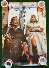 Amanda Lear & Salvador Dali Crucified Skeleton Large Poster 93cm x 66cm