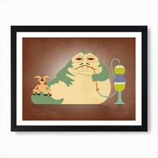 Jabba The Hut Art Print Framed Wall Art Poster Canvas Print Picture