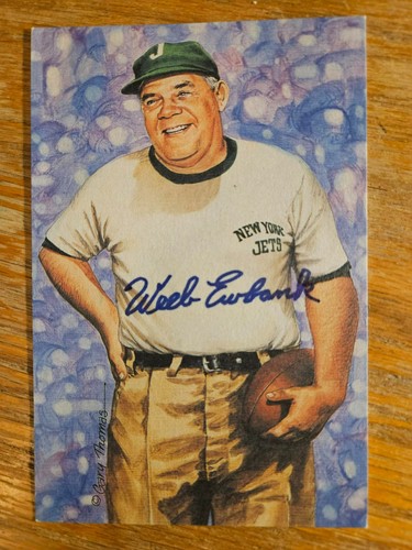 Weeb ewbank signed autographed - signed,