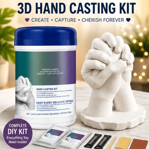 Hand casting kit couples - 3d,
