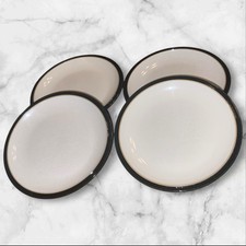 Denby Everyday Black Pepper 4x Side Tea Plates 7.25” First Quality Excellent