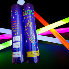 100 Pcs Party Pack 8" Glow