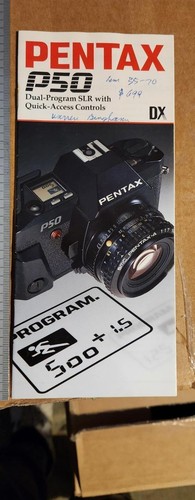 Pentax p50 camera brochure - pentax,