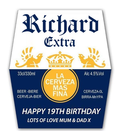 Personalised corona beer - x,