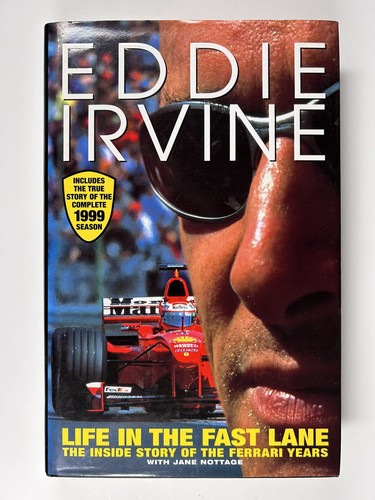 Eddie irvine signed book - irvine,
