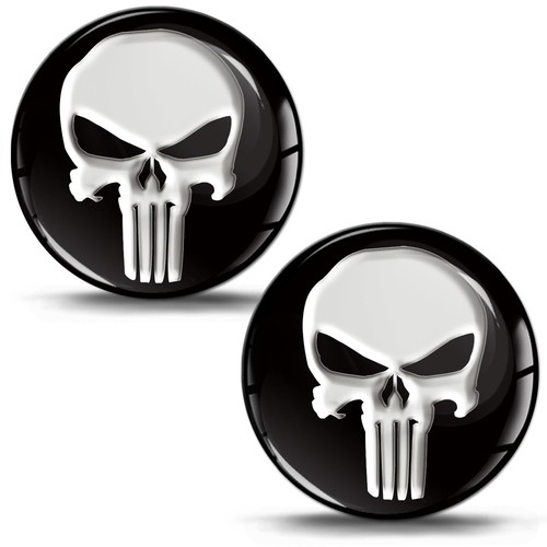 Skull dome stickers badge - skull,