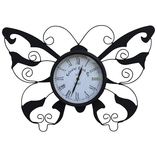 Butterfly garden wall clock - butterfly,