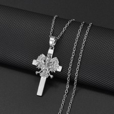 Silver poland eagle cross - poland,