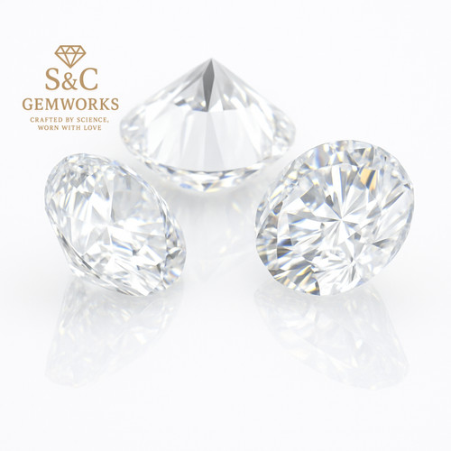 6mm white colourless cubic - 6mm,