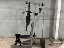 Weider 1200 Fixed Handle Adjustable Seat Strength Training Platinum Home Gym