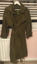 Pretty Little Thing- Khaki hooded oversized woven Trench Coat - Never Worn UK 6