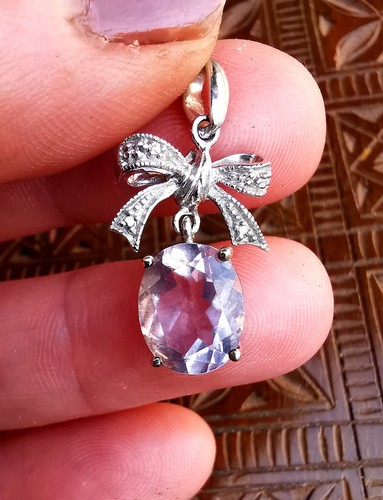 Vintage 9ct white - white, diamond