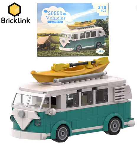 Moc camper van building blocks - van,
