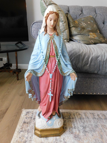 Older vintage plaster statue - plaster,