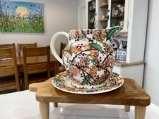 Emma Bridgewater Large 6 Pint Jug & 10.5” Plate - Christmas Holly Wreath - 1st